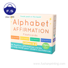 Custom Full Color Printing Alphabet Learning Flash Cards